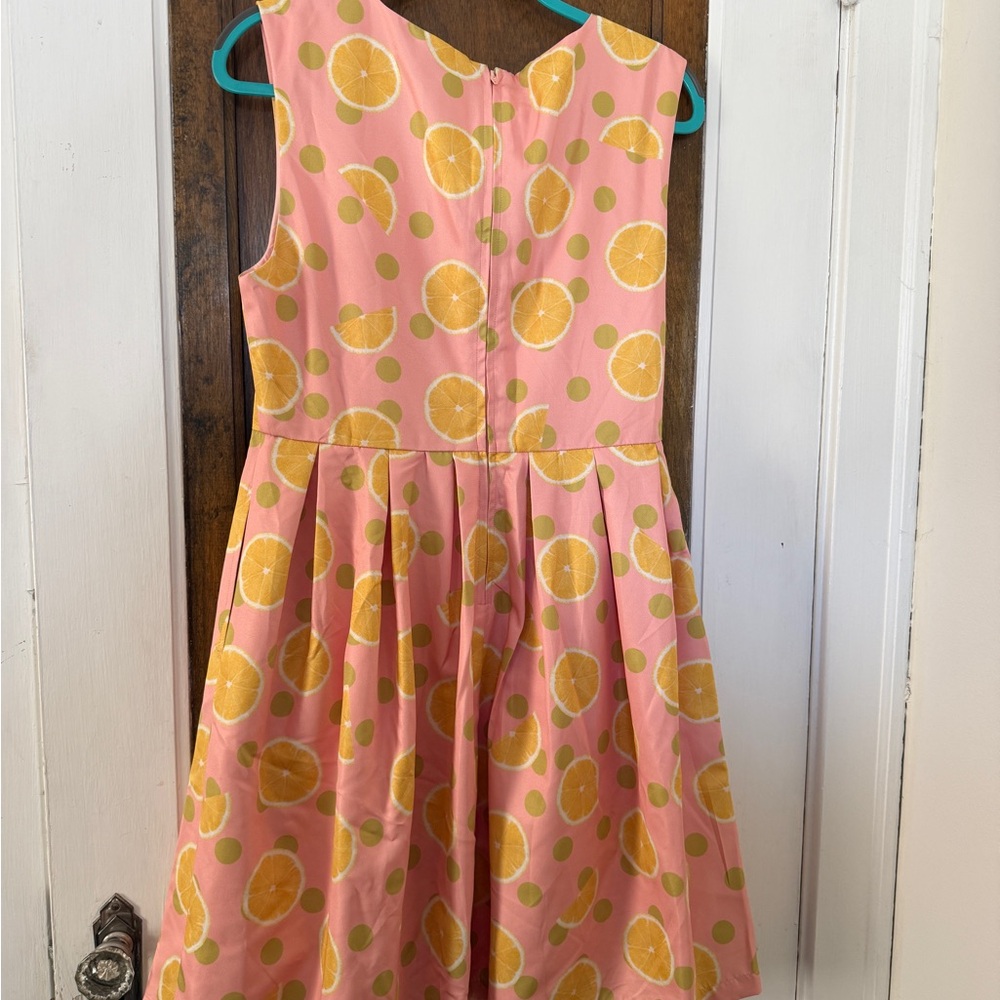 Pink Lemon Print by Dear Creatures Dress - Picture 4 of 4